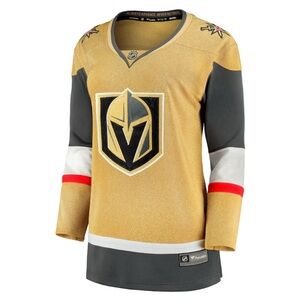 Vegas Golden Knights Fanatics Women's Home Breakaway Jersey - Gold M
